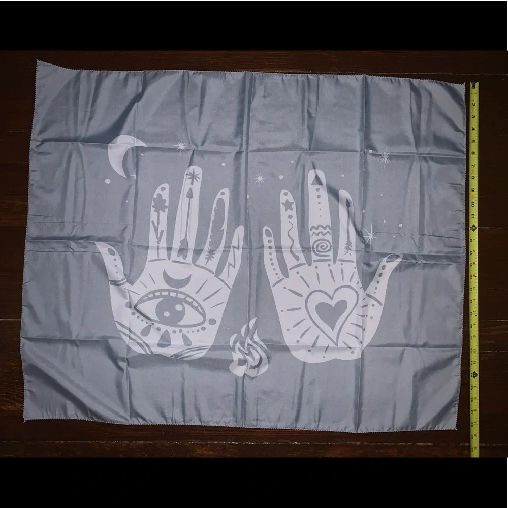 Hands all seeing eye tapestry psychedelic 420 wall decor him her holiday gift fe